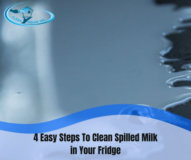 clean spilled milk