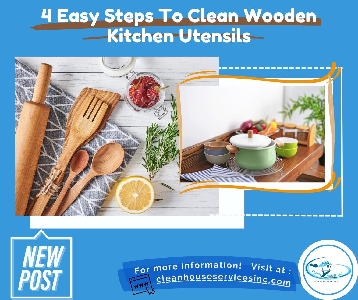 4 Easy Steps To Clean Wooden Kitchen Utensils