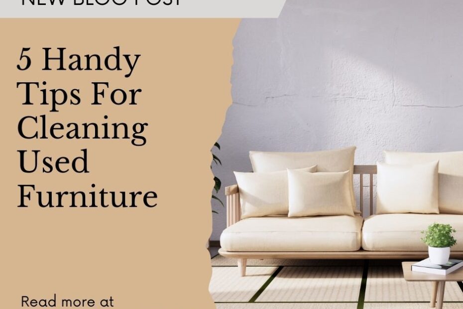 cleaning used furniture