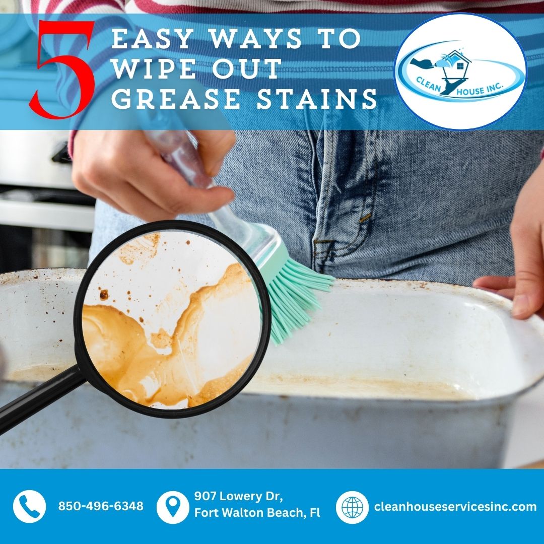 5 Easy Ways to Wipe Out Grease Stains